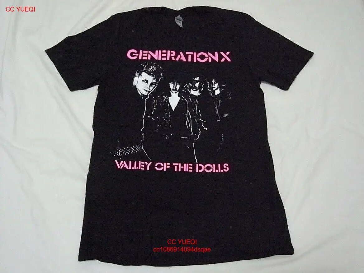 Generation X Valley Of The Dolls Band T-Shirt M Size Black Gen