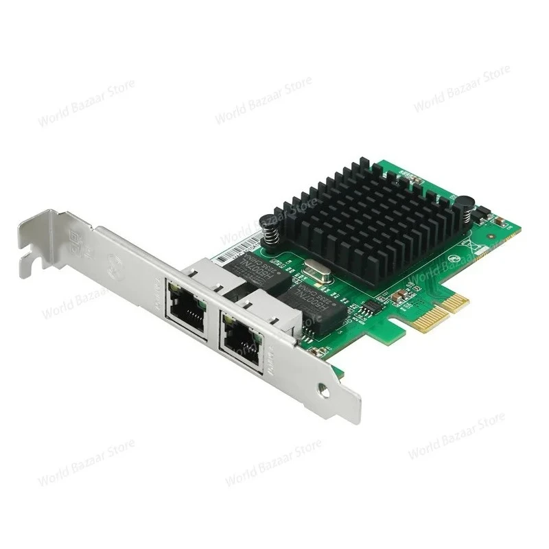 

PCIe82575&6 dual-port Gigabit Ethernet card, 1000M desktop soft router, ROS aggregation service