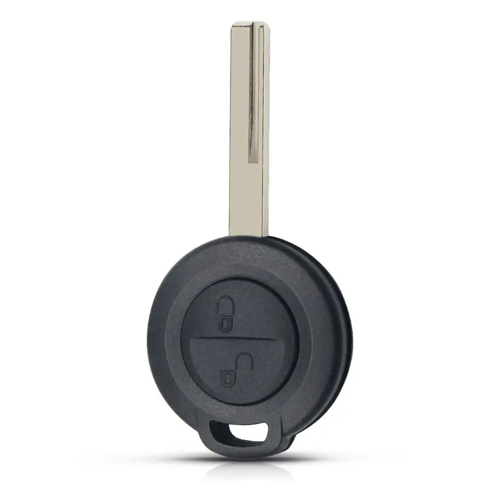 2 ปุ่มกุญแจรถ SHELL ตรง ABS ฝาครอบกุญแจรถ FOB Uncut Blade สําหรับ MITSUBISHI Colt Warior Carisma Spacestar