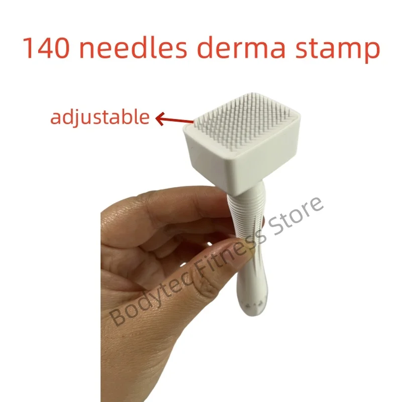 

Derma Stamp Microneedling Derma Facial DRS140A Иглы из нержавеющей стали против морщин Регулируемый штамп Derma для роста волос