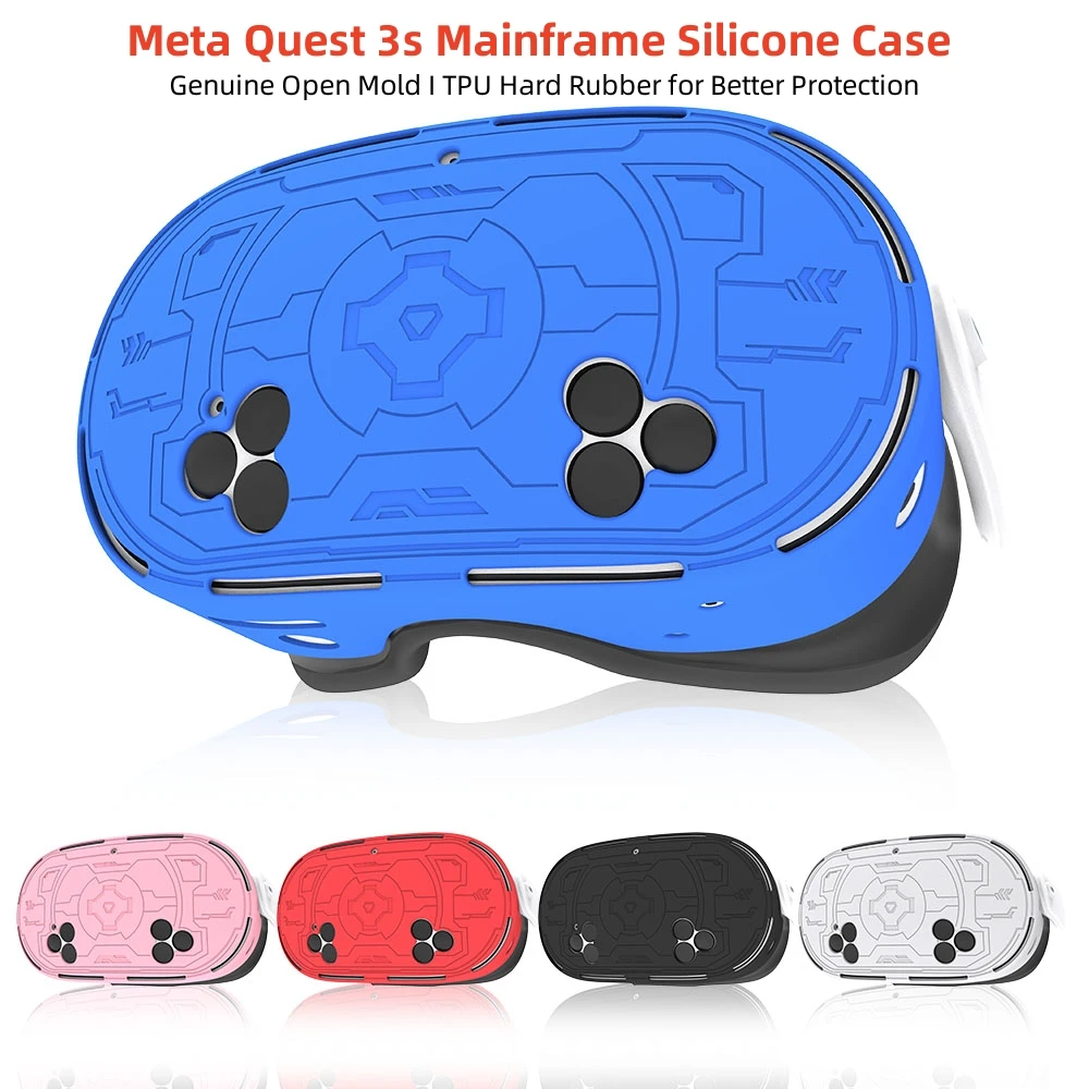 Para meta quest 3s mainframe capa tpu capa protetora à prova de queda à prova de poeira quest 3s mainframe capa vr acessórios