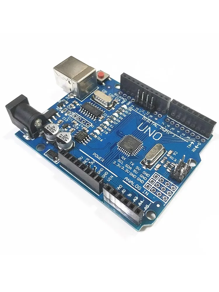 لوحة تطوير UNO R3 الجديدة ATmega328P متحكم صغير نسخة محسنة لوحة تحكم التعلم للتطوير