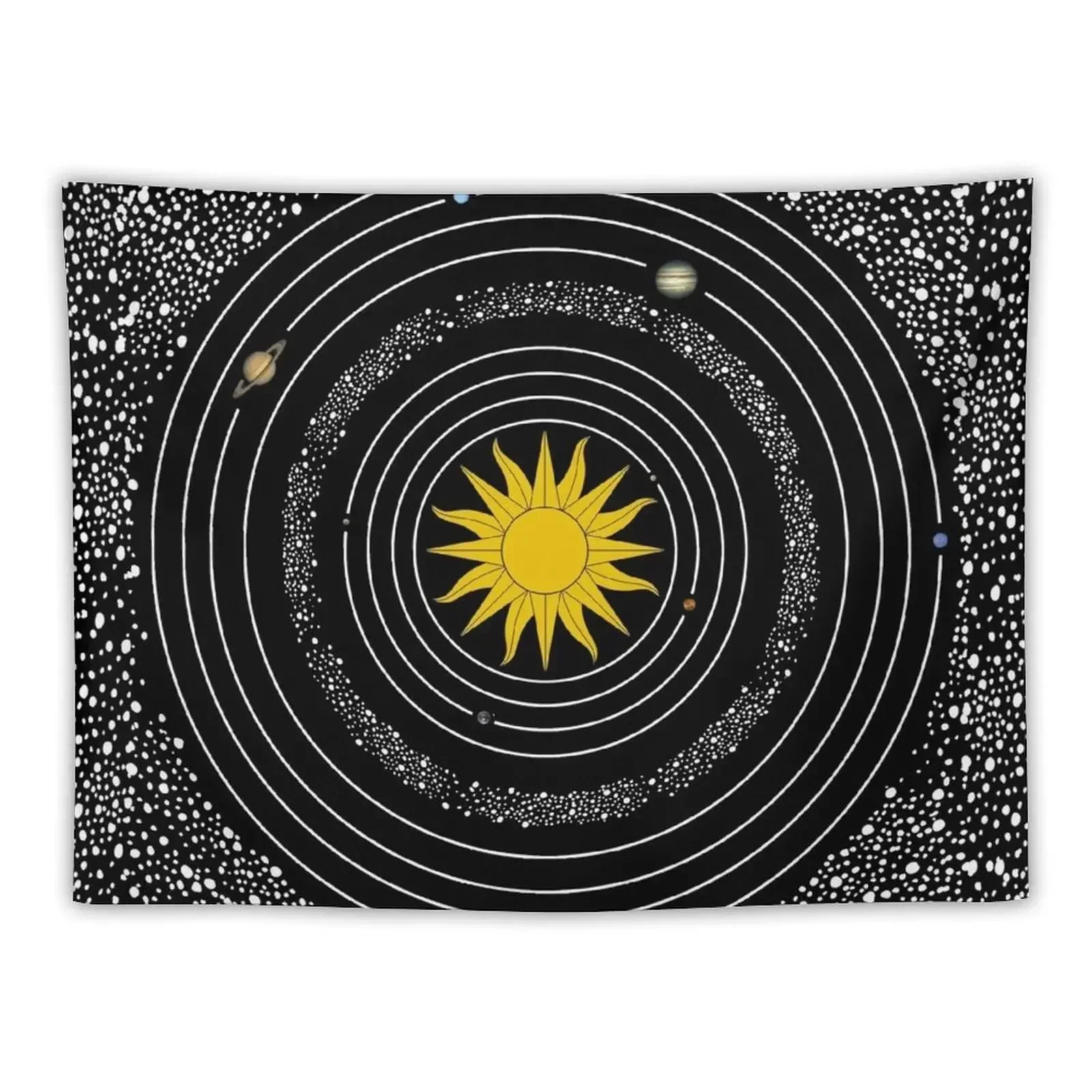 

Solar System Sun & Planets Space Astronomy Cosmos Universe Tapestry Wall Decoration Aesthetic Room Decors Tapestry