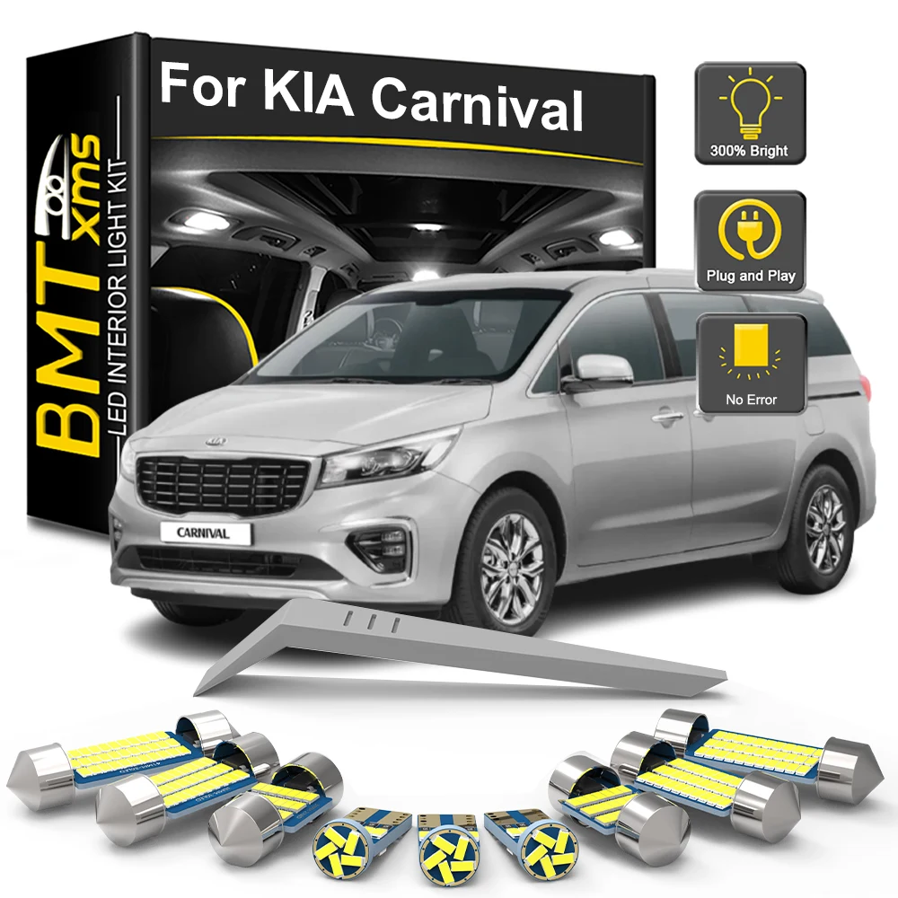 BMTxms LED Interior Light For KIA Sedona Carnival 1998-2012 2013 2014 2015 2016 2017 2018 2019 Car Dome Map Trunk Lamp