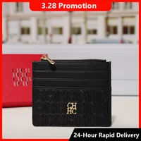 Cartera Portátil para Mujer CH, Decoración Exquisita con Diseño de Orina, Duradera y Elegante, Diseño de Marca, Decoración con Letras, Bolsillo con Cremallera para Tarjetas