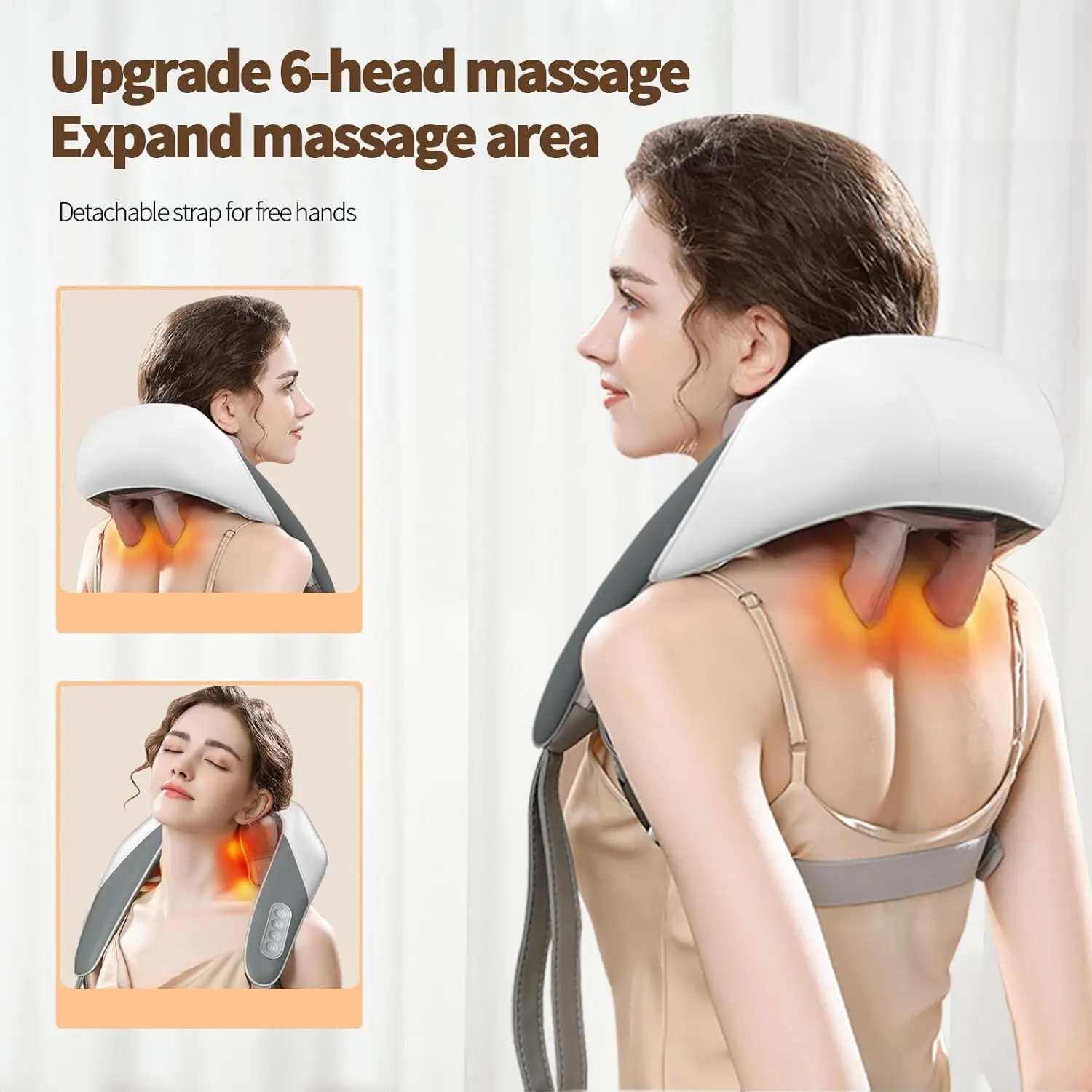 Massage Shawl Multi-function Cervical Massager Neck Back Neck Shoulder Massager Oblique Muscle Simulation Human Kneading Phi