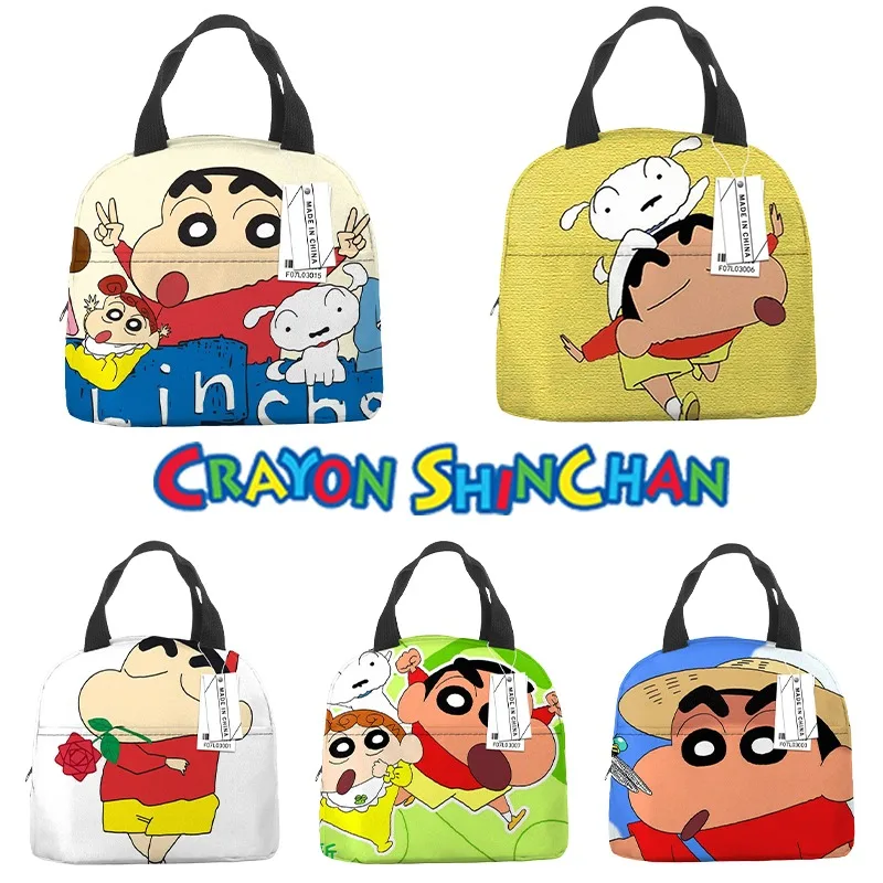 

Crayon Shin-chan Cartoon Lunch Bag Portable Anime Printed Insulation Bento Bag Ice Pack Bag Kid Cute Thermal Insulated Bags Gift