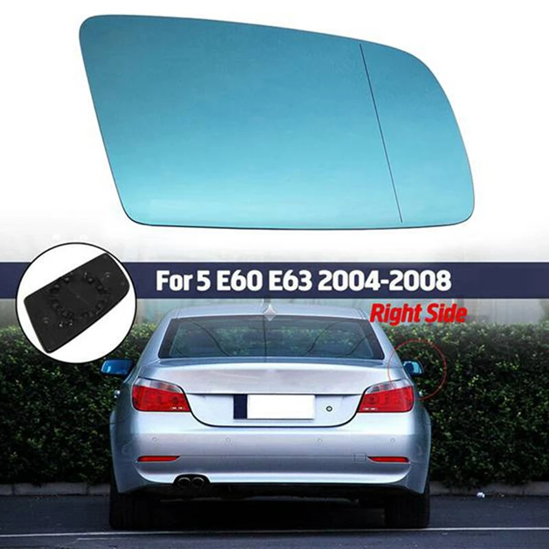 Rétroviseur latéral métropolitain en verre avec plaque de support, magasins et porte droite, BMW Série 5, E60, E61, E63, E64, 2003-2010, 51167251650