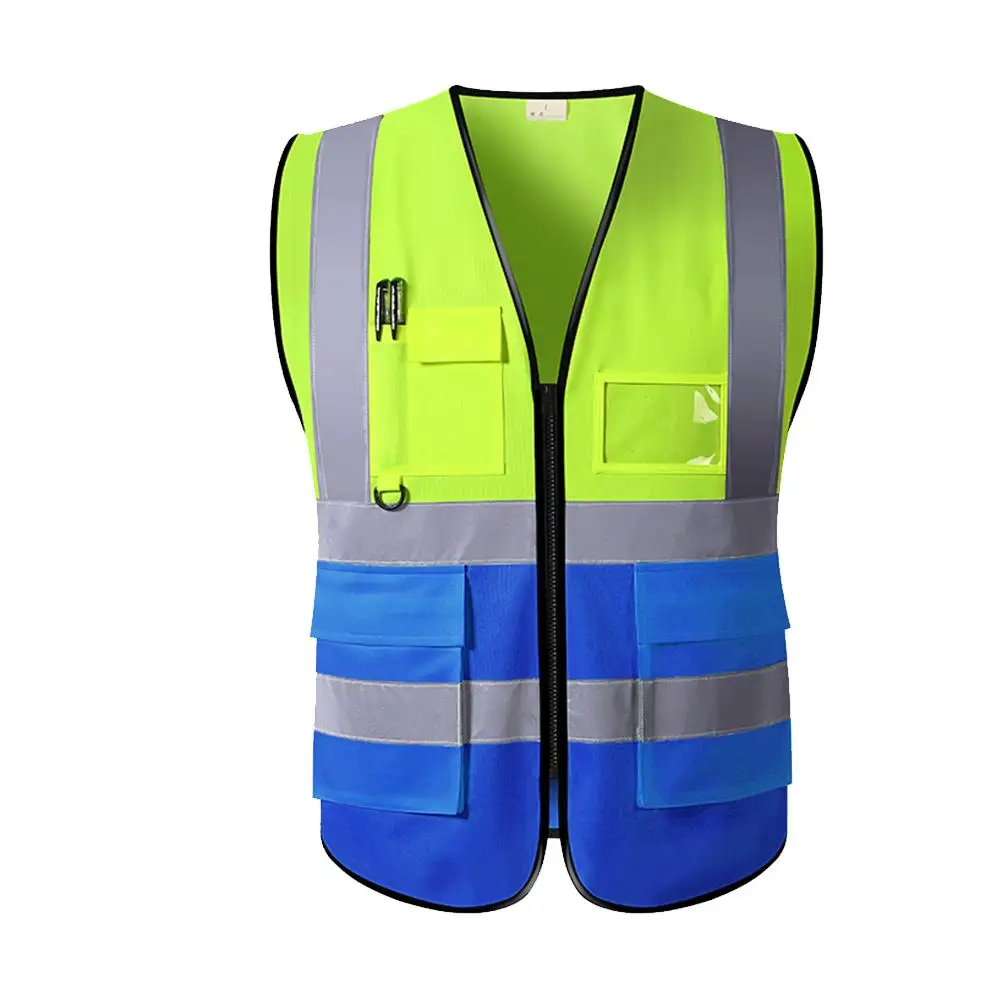 High Visibility Reflective Safety Vest Adjustable Reflective Security Vests Traffic Night Outdoor For Running Cycling Sport M5G7