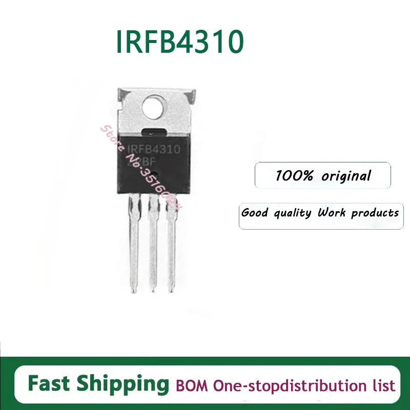 10PCS/Lot 100% Real Original New IRFB4310PBF IRFB4310 TO-220 FB4310
