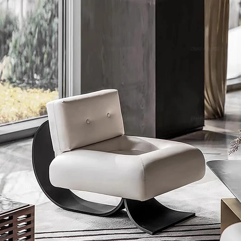 

Metal White Chairs Balcony Throne Luxury Design Nordic Designer Modern Living Room Chairs Decoration Fauteuil Room Decorations