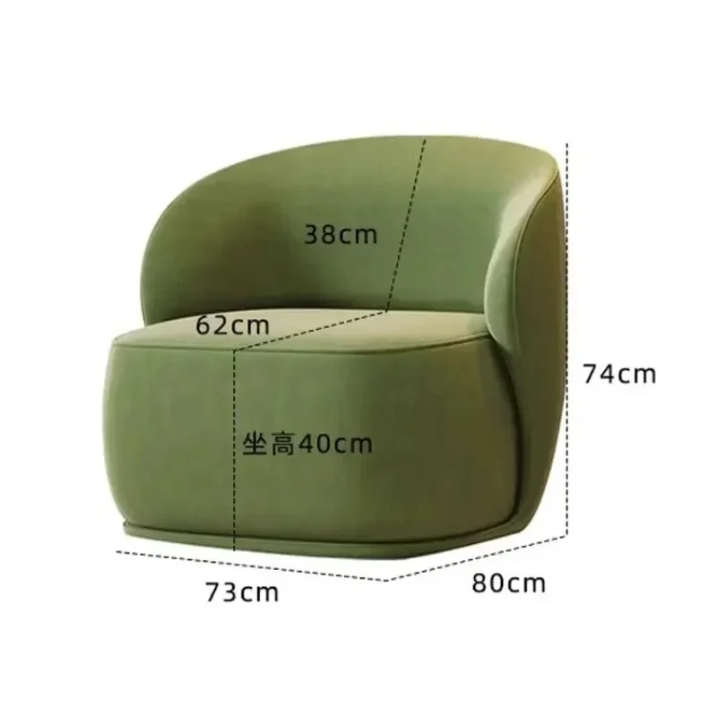 PU Leather Accent Chair Modern Round Club Chair Barrel Armchair Upholstered Single Sofa For Living Room Bedroom Small Space