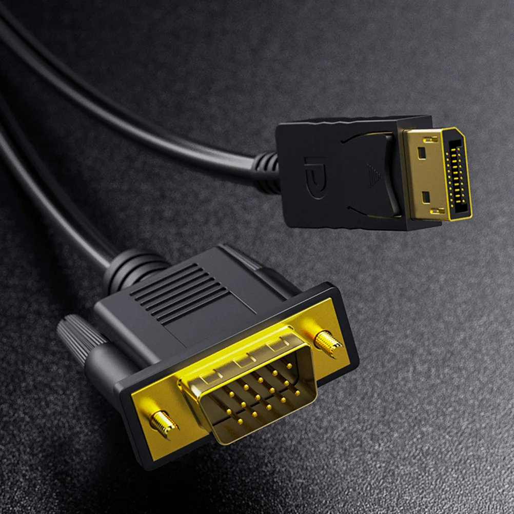 

To Vga Cable Gold-Plated Connector 1080P Support Adapter For Projector Computer Monitor Displayport Vga Audio Video Converter