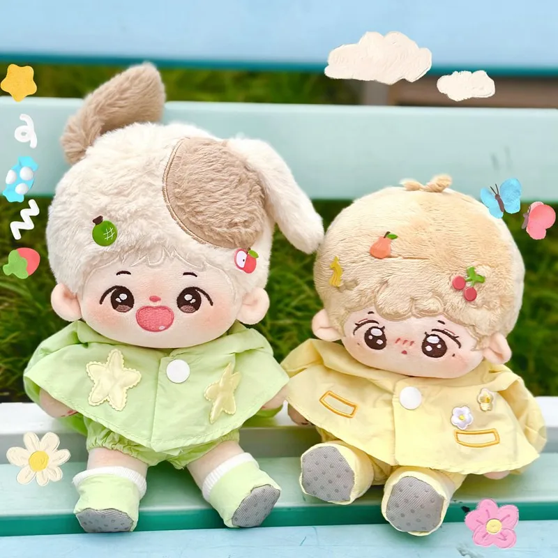 Cute Yellow/Green Raincoat Doll Clothes For 20cm Idol Soft Cotton Doll DIY Clothes Accessory for Girls Fans Collection Gifts