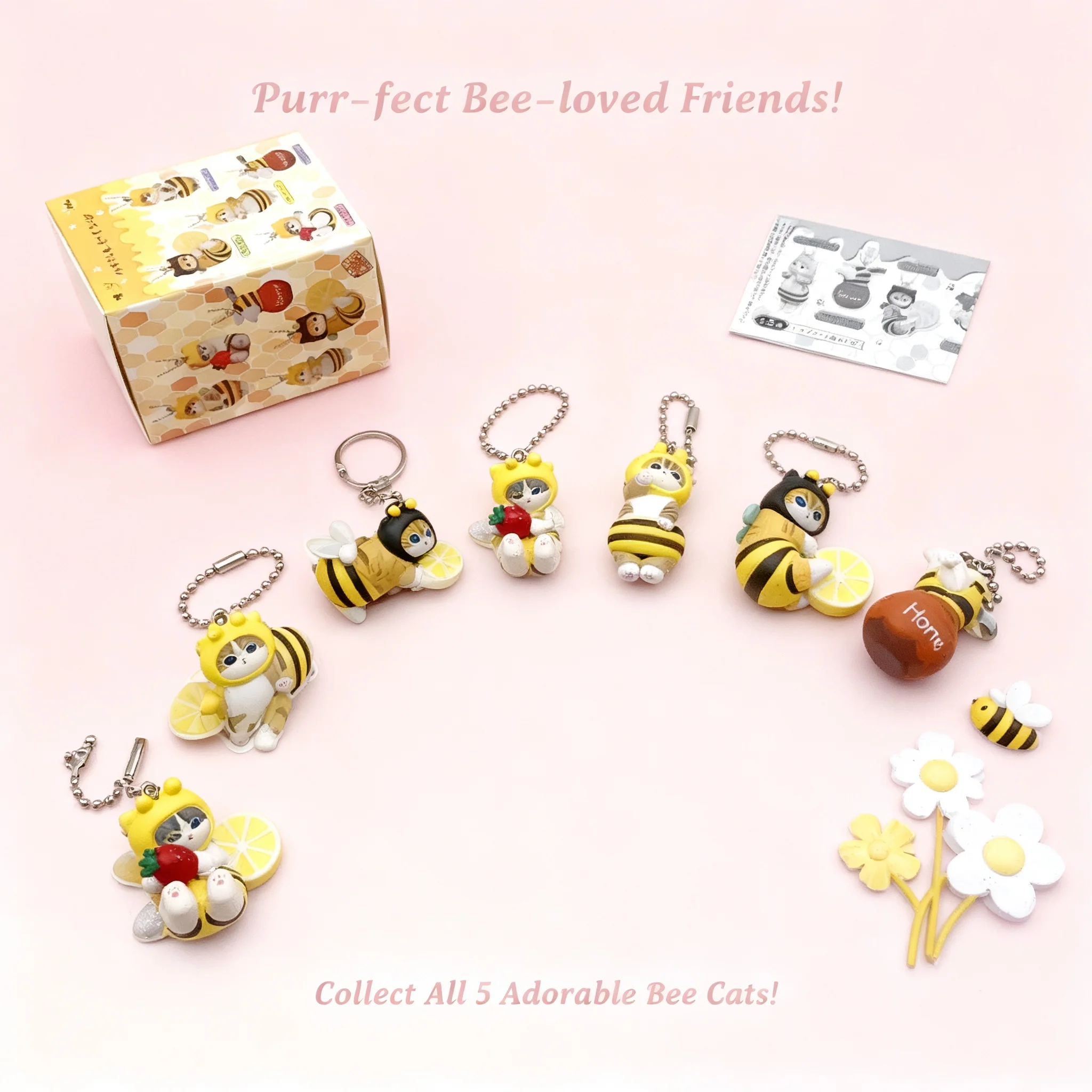 

Mofusang Bee Cat Blind Box Twisted Egg Bee Cartoon Character Cute Handmade Model Decorative Jewelry Birthday Toys