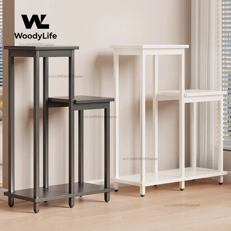 Balcony flower rack, living room floor-to-ceiling wrought iron plant placement, multi-layer frame flower pot rack