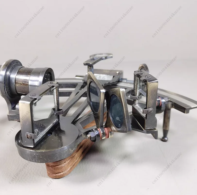 Vintage Solid Brass Sextant Nautical Marine Navigation Instrument Collectible Decoration Gift