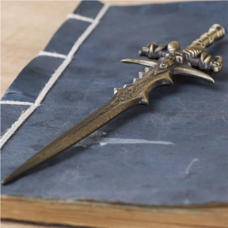 1PCS Goat Sword Zinc Alloy Letter Opener Mini Portalble Utility Knife Cutter Envelope Opener Mail Knife School Office Supplies - view 3