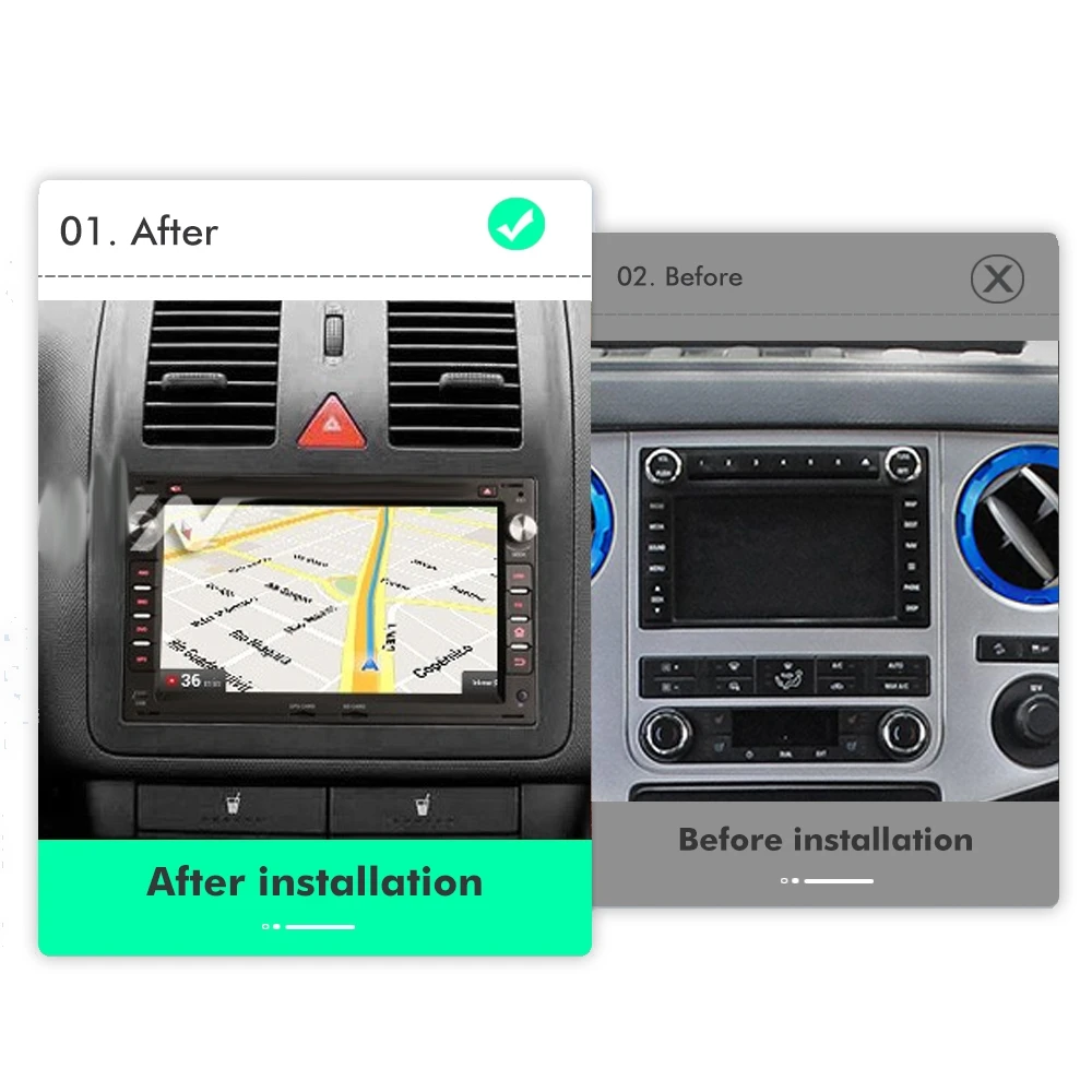 7862 Auto Carplay Android 12 8G+256G Car Radio GPS Player Bluetooth Wifi Navigation For VW PASSAT MK4 MK5 SHARAN Jetta Bora Polo