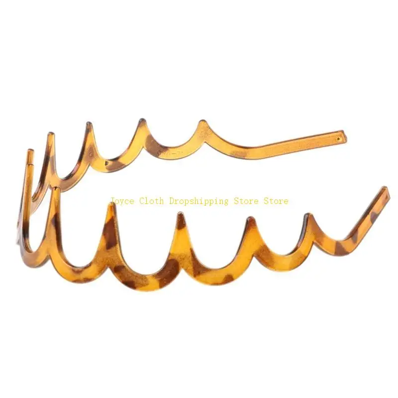 Phụ Nữ Bé Gái Răng Dài Băng Đô Nhựa Nhựa Chống Trơn Trượt Lược Chải Tóc Vòng 10CD