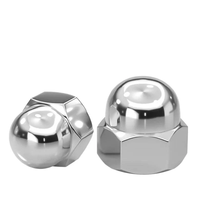 M8-M36 UNF 304 Stainless Steel Fine Pitch Hex Domed Cap Nuts / DIN1587 Acorn Blind Nuts for Thread Protection