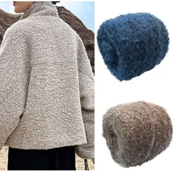 100grams/ball Knitting Yarn for Crochet Curly Wool Loop Yarn DIY Doll Sweater Scarf Thread 25%Wool 25%Nlyon 50%Polyester