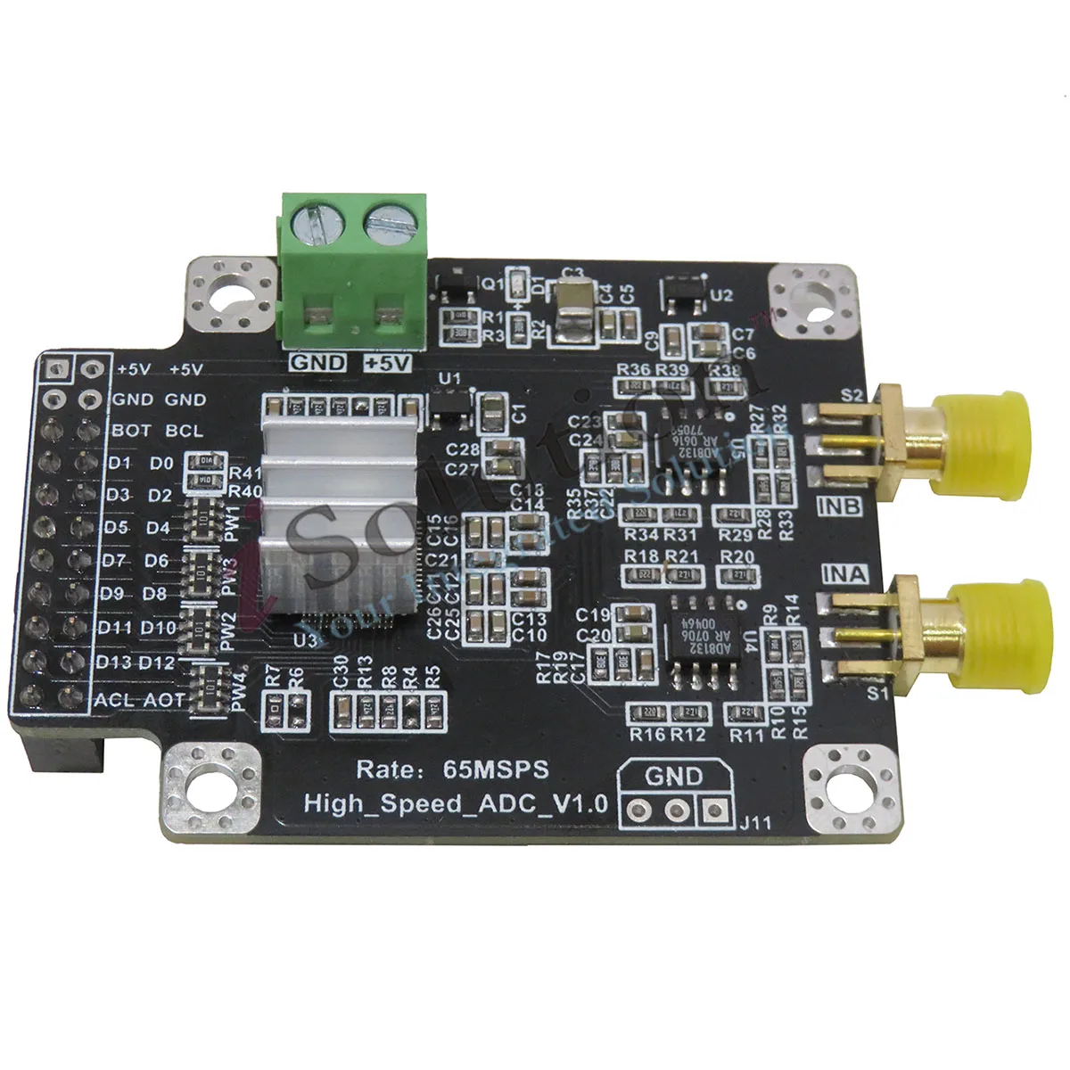 AD9238 AD9248 module  high-speed ADC data acquisition analog-to-digital converter module parallel interface