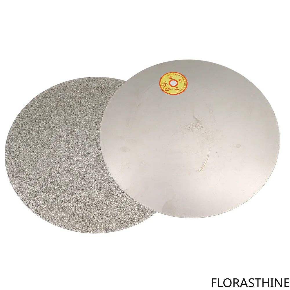 1PCS 12 Inch 300MM Diamond Grinding Disc no Center Hole Abrasive Wheels Coated Lap Flat Disk for Gemstone Jewelry Tools