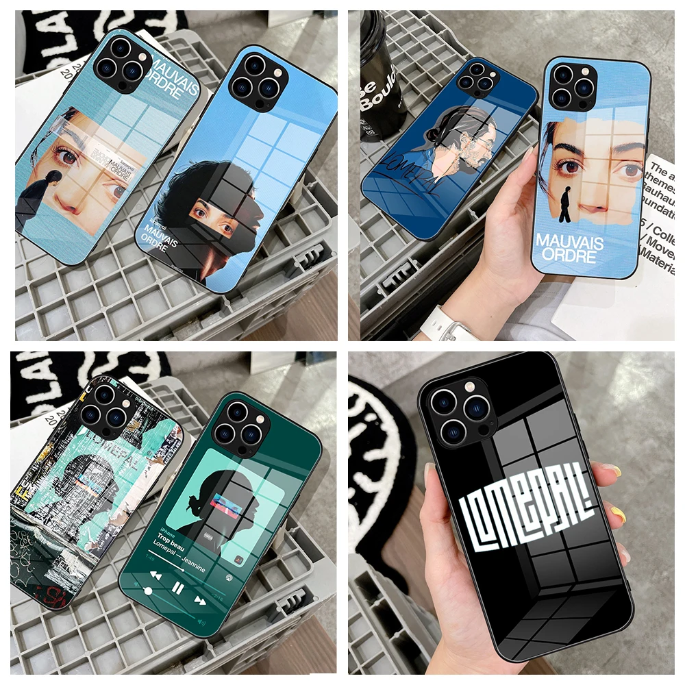 For Iphone 14 Lomepal Rapper Phone Case Glass for IPhone 13 14 12 11Pro XR XS MAX 14 Plus SE Pro Design Iphone Glass Covers