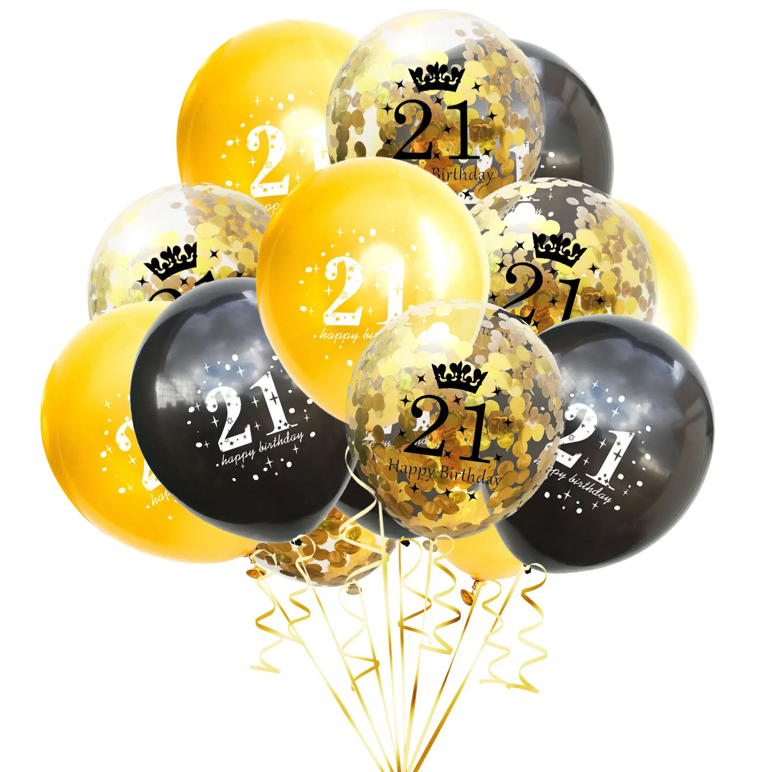 15 stuks 12 inch 18e 21e 30e 40e 50e 60e 70e 80e verjaardag feest latex ballonnen jubileum decoratie binnen buiten decoratie