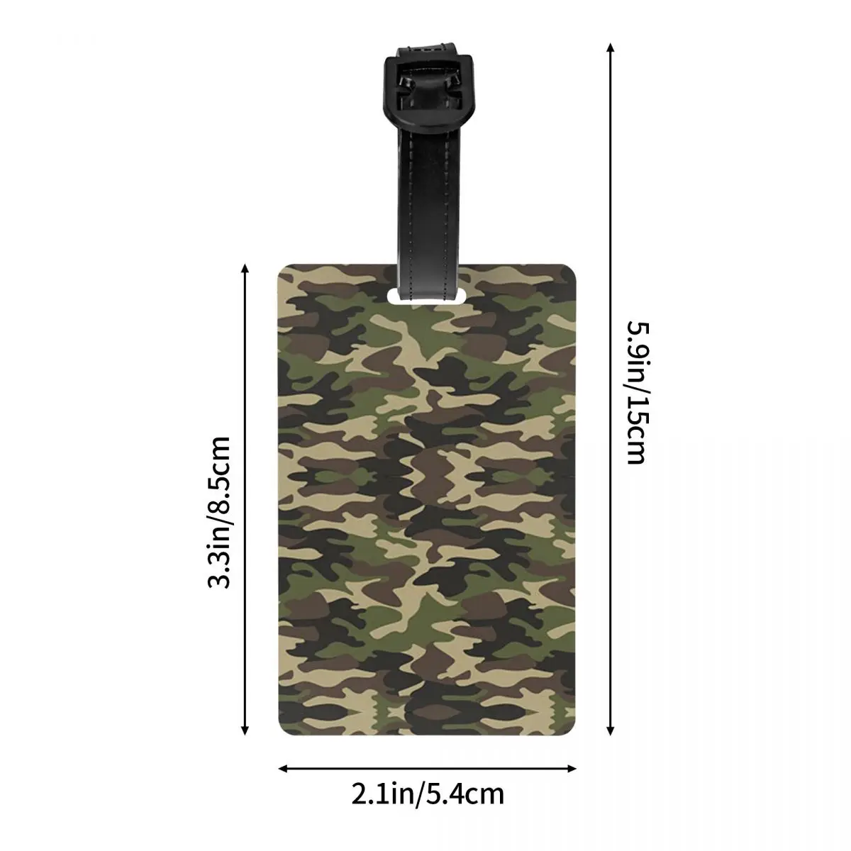 Leger Camouflage Bagagelabel Militaire Tactische Koffer Bagage Privacy Cover Id Label