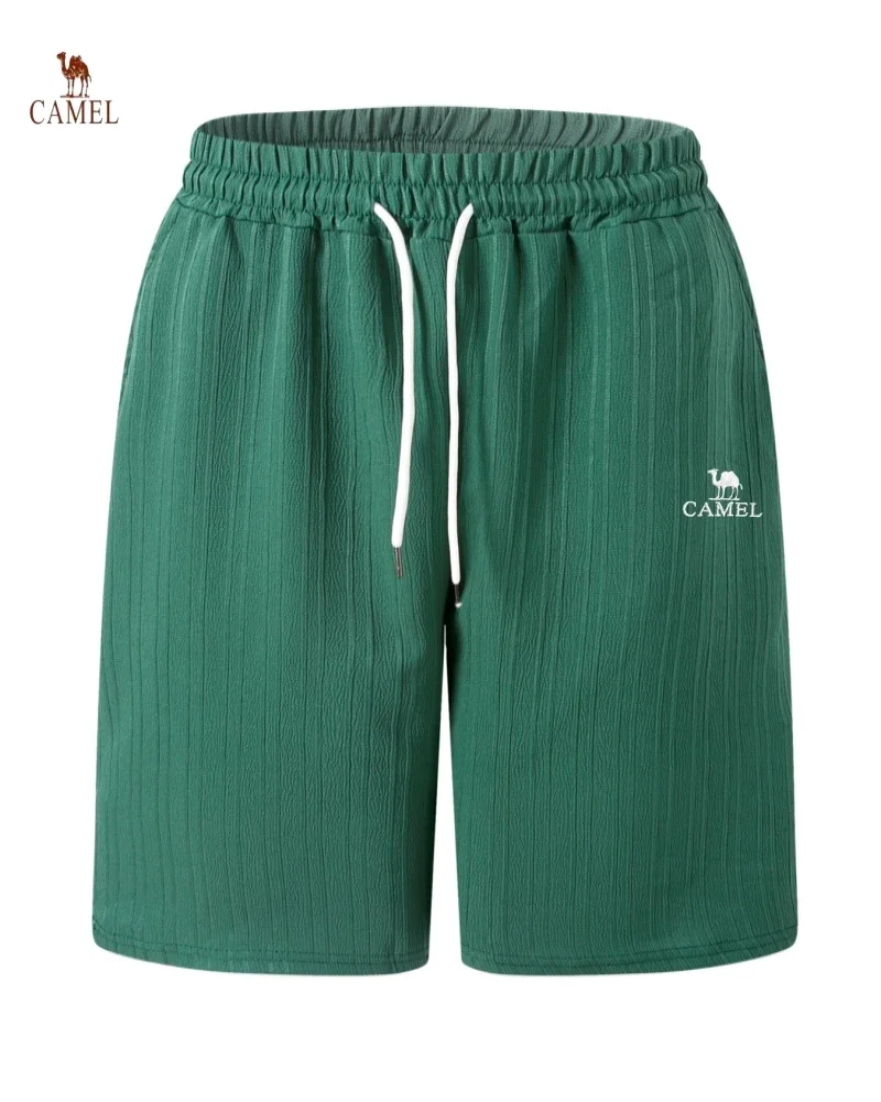 Summer men's embroidered high-quality striped casual shorts, fashionable outdoor sports casual beach shorts