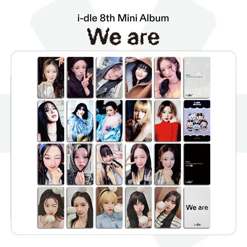 

5/20 шт./компл. Kpop I-DLE селфи ломо-карты 8, мини-альбом Soyeon Miyeon Shuhua фотокарточки MINNIE YUQI Neverland фанаты подарки