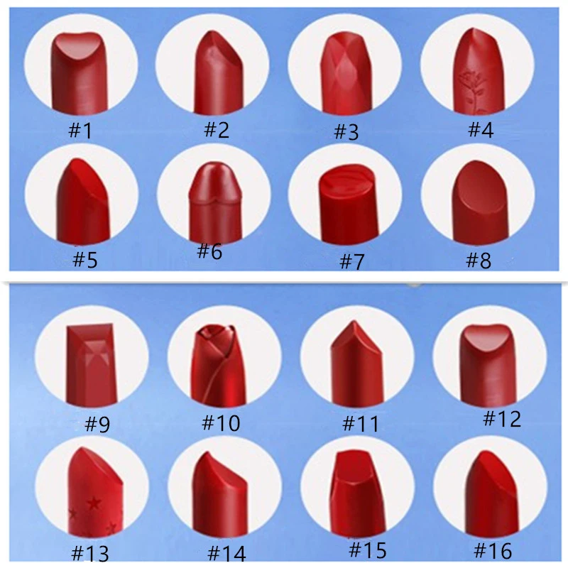 12.1mm Handmade Lipstick DIY Mould Makeup Cosmetics Lipstick Mould Silicone Mold Making Tool Set Silicone Lipstick Making Mould