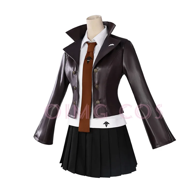 Kirigiri Kyoko Kostum Cosplay Seragam Karnaval Dewasa Kostum Pesta Anime Halloween Permainan Wanita Topeng