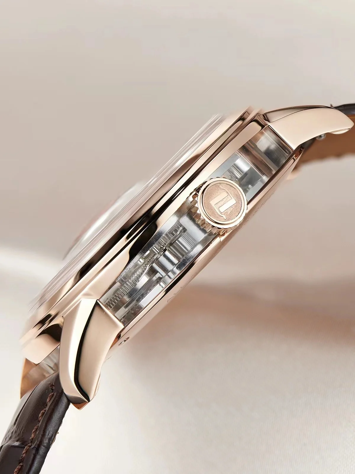 ساعة ميكانيكية للرجال من OBLVLO، ساعة رجالية مضيئة، ساعة ميكانيكية أوتوماتيكية بالكامل للرجال على طراز الأعمال الكلاسيكية.