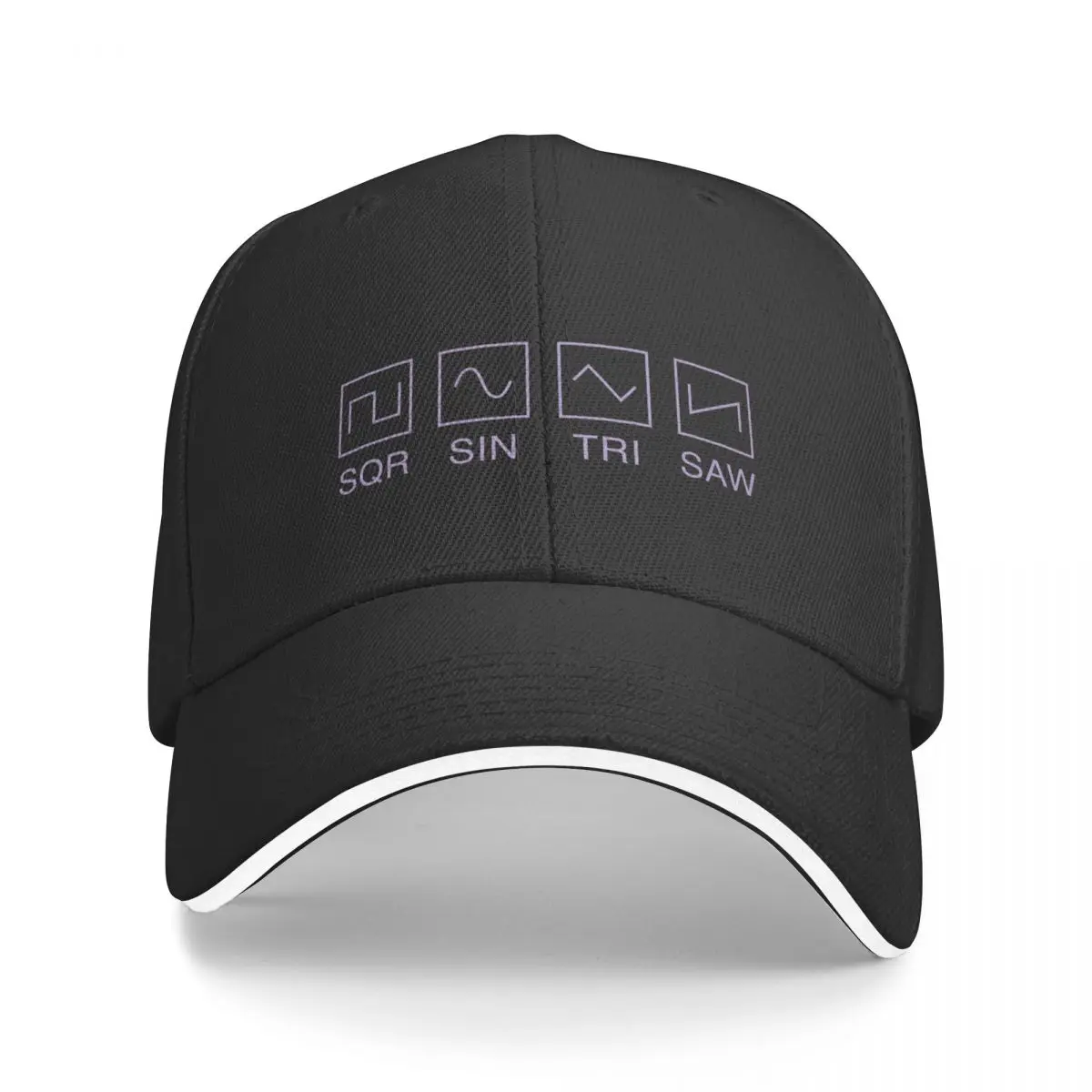 Synthesizer Waveforms for Electronic Musician Baseball Cap black Golf Hat derby hat Hats Man Women's