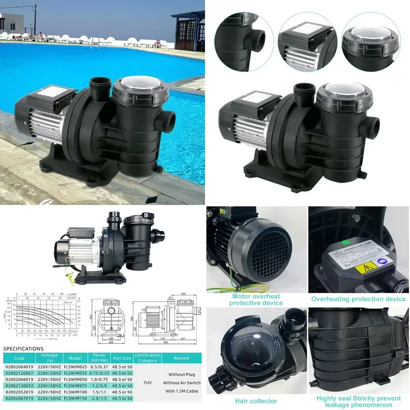 Wholesale DC Swimming Pool Centrifugal Water Sand Filter Circulation  for Pool Water Filtration System