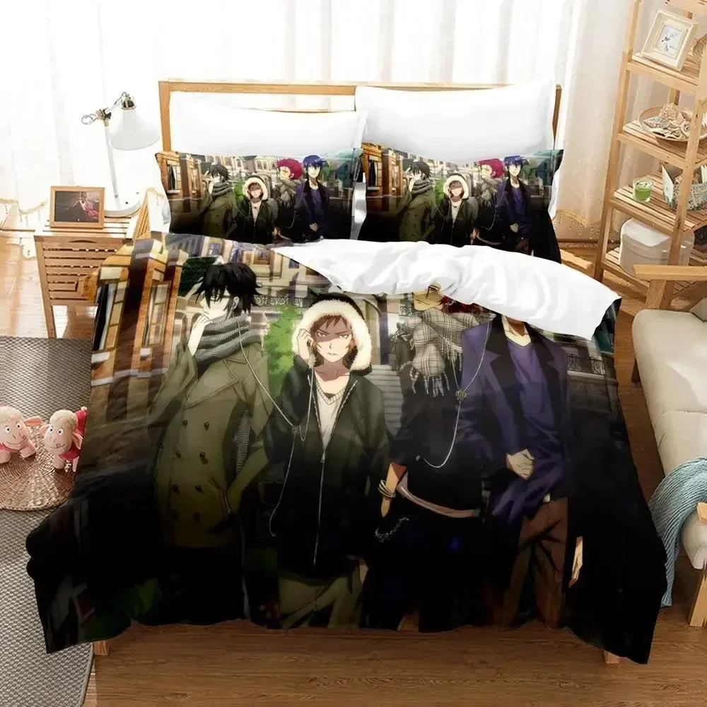K project Mikoto Suoh No Blood! No Bone! No Ash! Bedding Set Single Twin Double Queen King Cal King Size Bed Linen Set