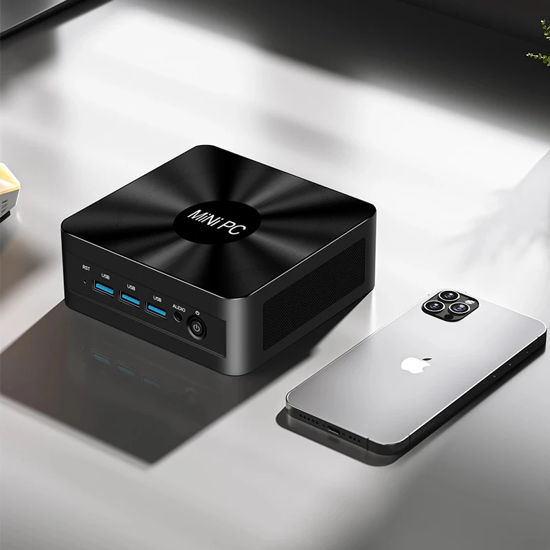 Günstiger Mini-Computer Dual DDR5 Slot 2.5G RJ45 Nic Thunderbolt3.0 Typ-C DP HD Win11 Intel 13. Generation i7 1360P ES 1365U ES Mini-PC