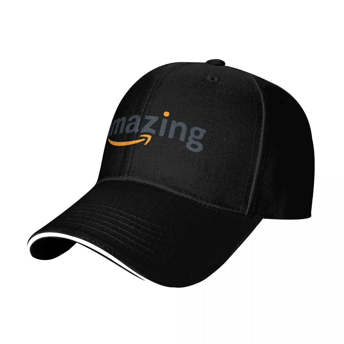 Amazing Amazon Logo Baseball Cap Strapback Dad Hat Six Panel Structured Crown Sun Protection UPF 50+