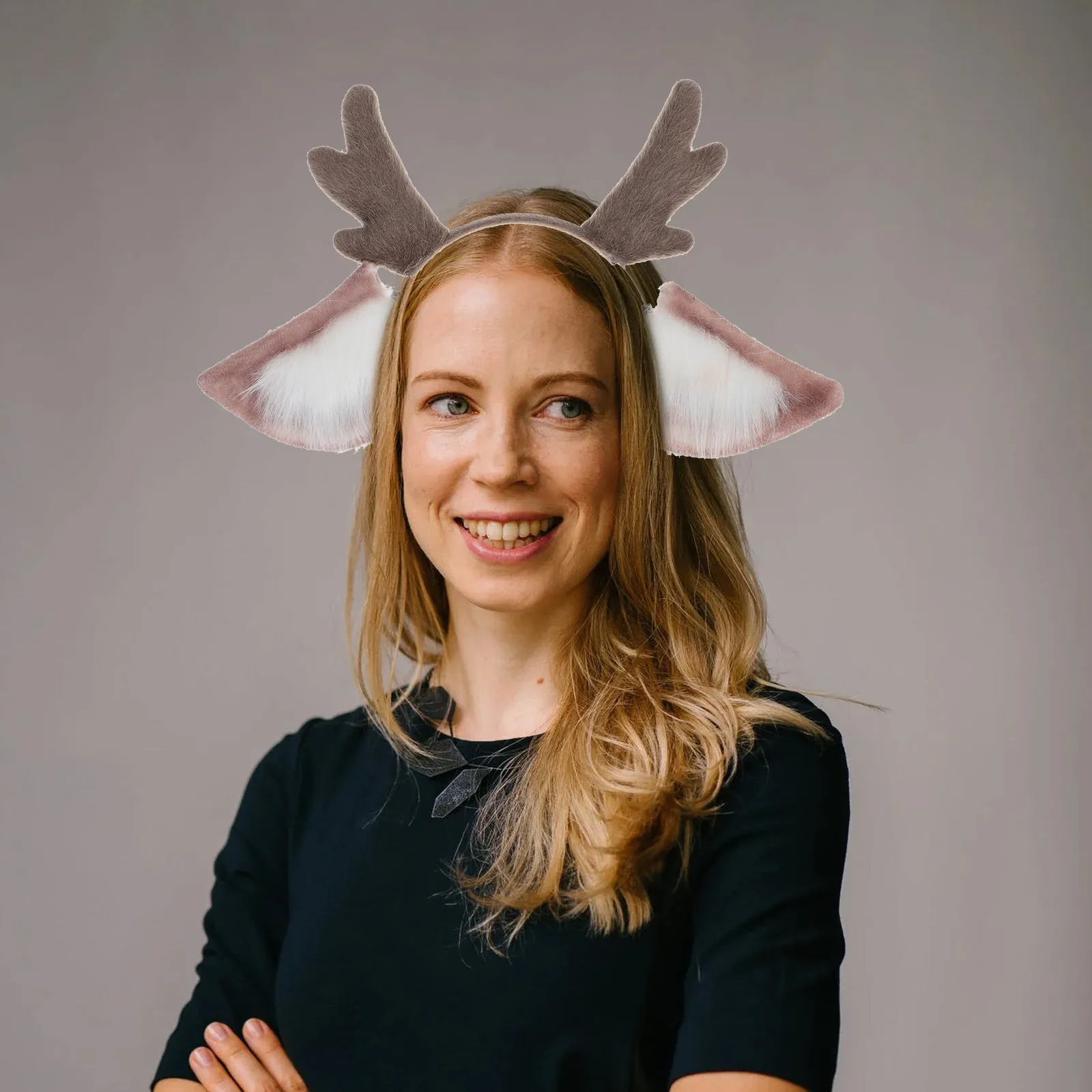 

1Pcs Deer Ear Headband Cute Standard Size Animal Ear Hairband Party Cosplay Hair Accessory Hairband Hair Decor