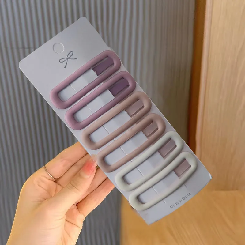 6pc Mode Praktische Vielseitige Morandi Farbe BB Haarnadel Haar Seite Clips für Mädchen Frauen Kinder Childs Damen Haar zubehör – Detail 7