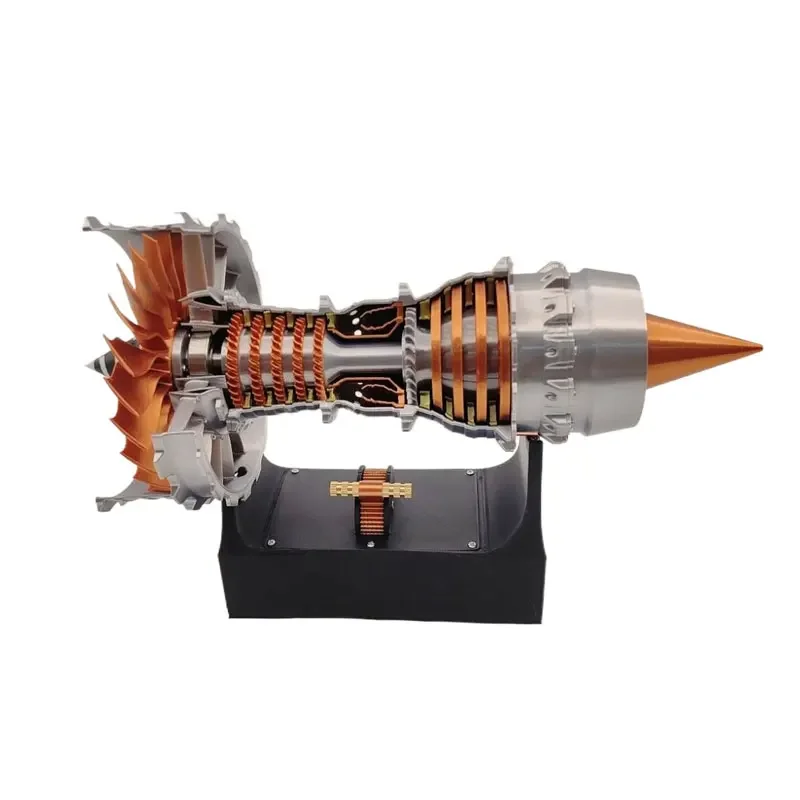 Miniature TR900 Turbofan Engine Model DIY Assembly Model Electric 27CM Turbofan Engine Toy Kit