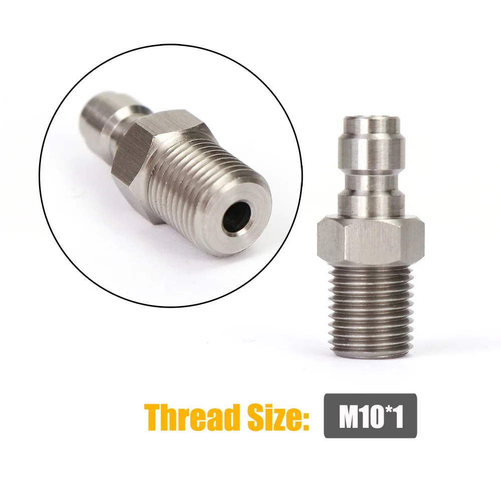 Hochdruck 8MM Foster Quick Disconnect Männlich Weiblich Adapter Füllnippel Blind Plug Gewinde 1/8NPT & 1/8BSP & M10 * 1