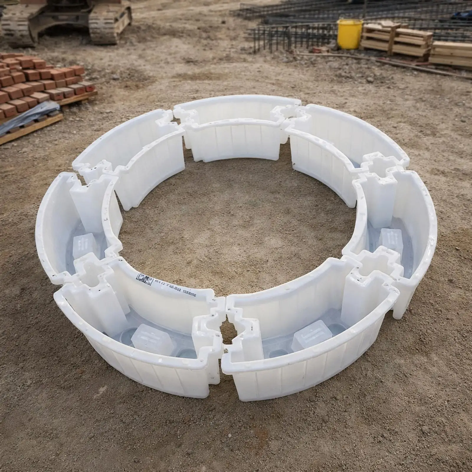 Round Design for Decorative Well Construction, Reusable in Outdoor Landscaping Projects, Suitable for view 3