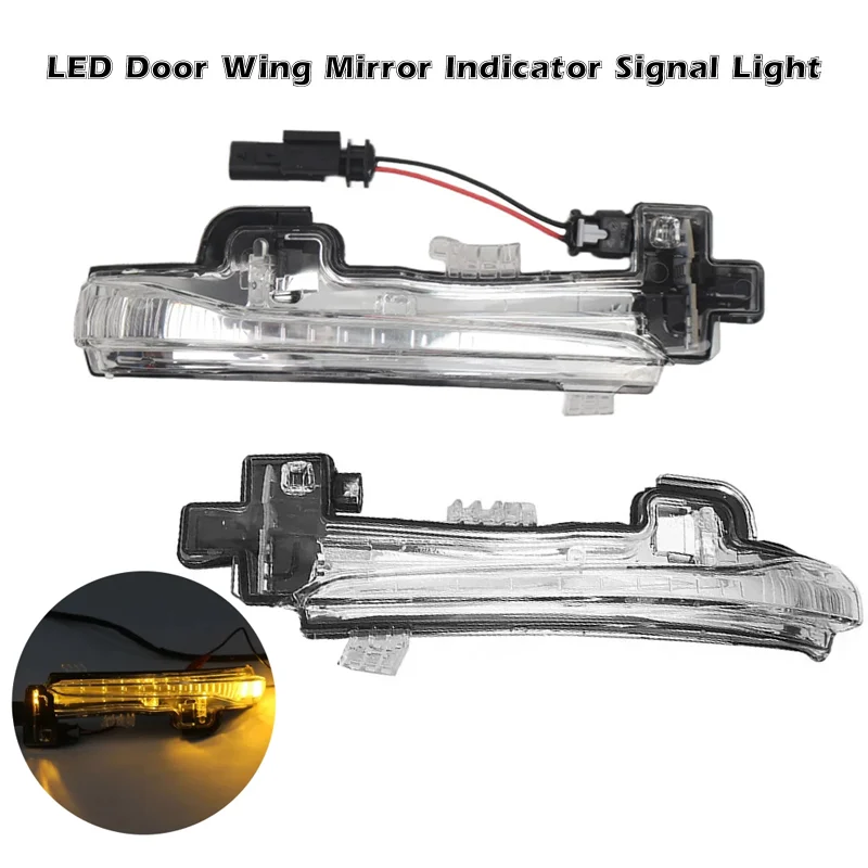 Car Side Led Indicator Lens On Door Mirror Signal Lamp For Volvo S60 V60 2010-2016 31402415 31299385 31371519