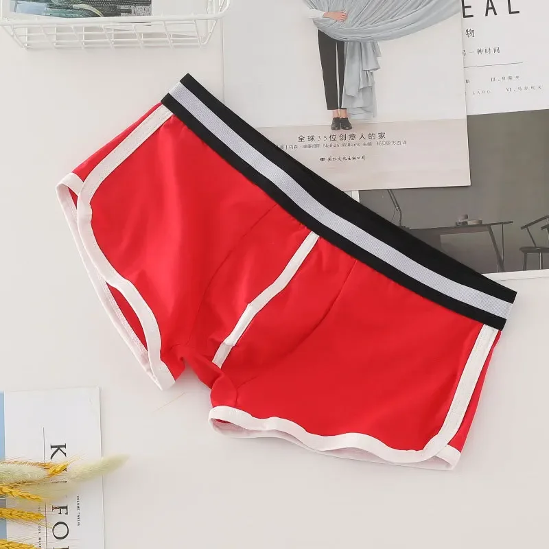 Mens Arrow Shorts Sexy U Convex Pouch Underwear Sports Boxer Aro Pants Cotton Fashion Korean Slip Homme Low Rise Underpants