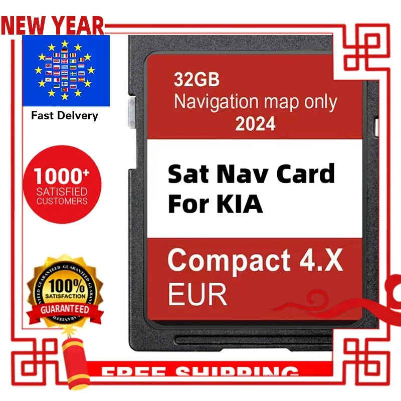 

Навигация GEN4 Maps Europe UK 2024 для KIA Compact 4.X 32 ГБ Soul/Sorento/Optima Автомобильная SD-карта памяти 32 ГБ Sat Navi