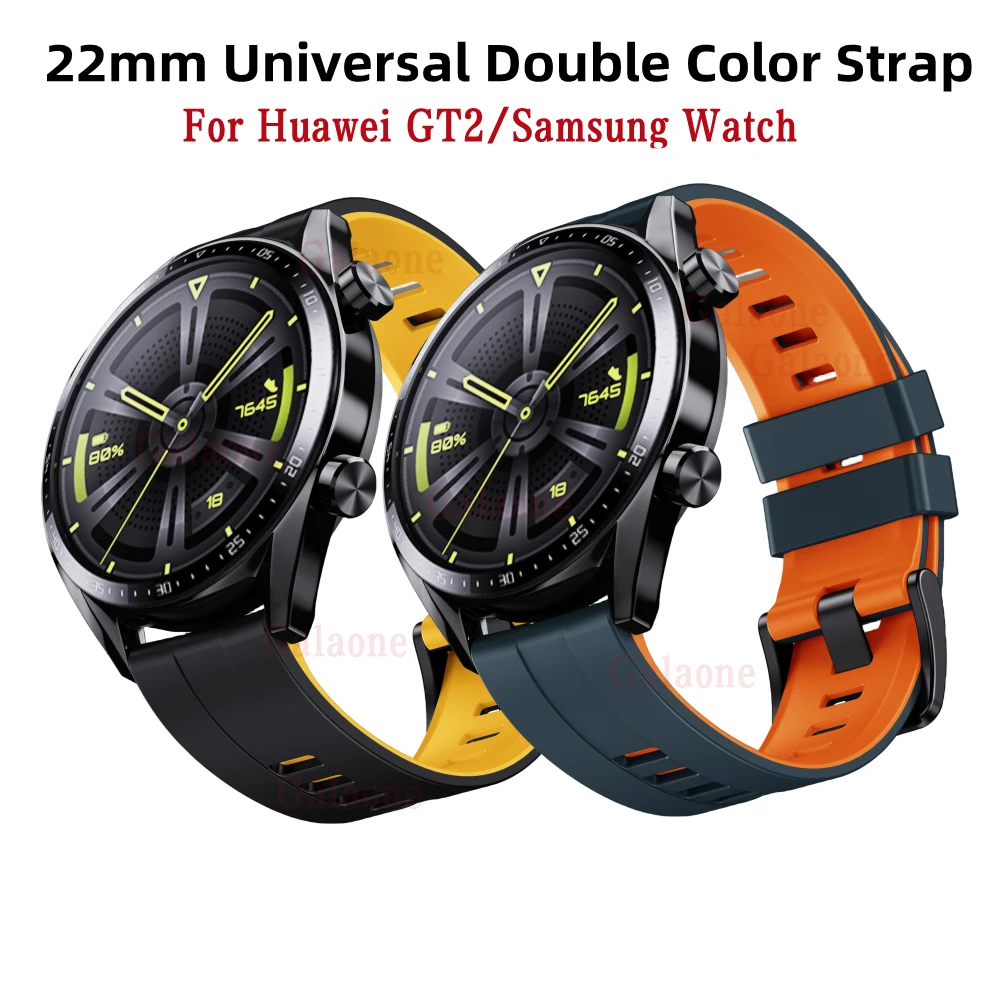 

22mm Strap For Huawei GT 2 3 46mm WristStrap For Huawei Watch3 GT2 Pro GT2e Magic2 Silicone Bracelet Football Pattern Band